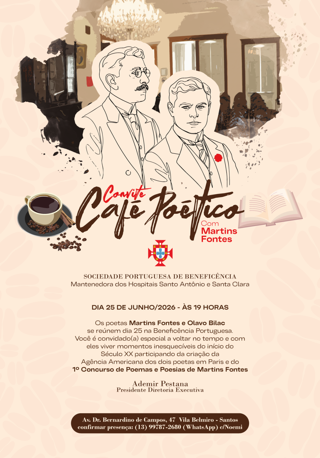 Café Poético com Martins Fontes e Olavo Bilac